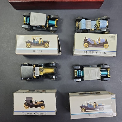 Readers Digest Collectible Miniature Cars - Display with 4 Cars