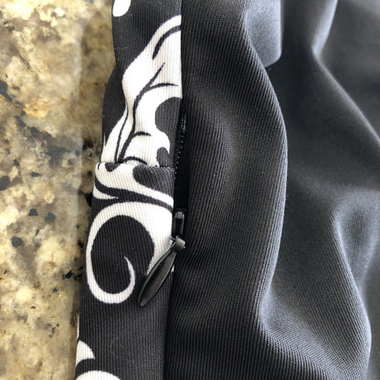 Size 8 Samsara Womens Dress Black And White Stretchy Casual Formal TR