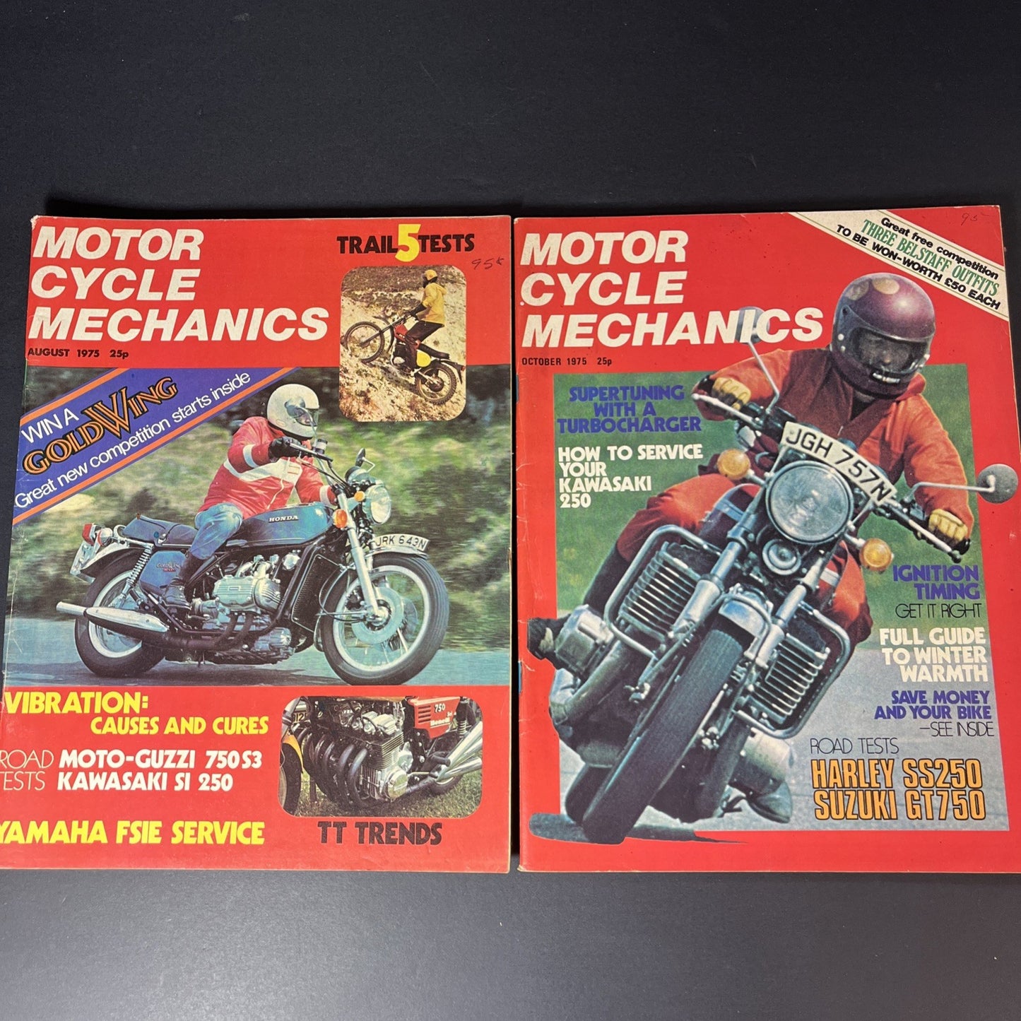 Vtg. 9x Motor Cycle Mechanic Magazines 1973 - 1976 Bikes Printed In England