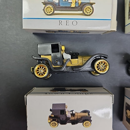 Readers Digest Collectible Miniature Cars - Display with 4 Cars