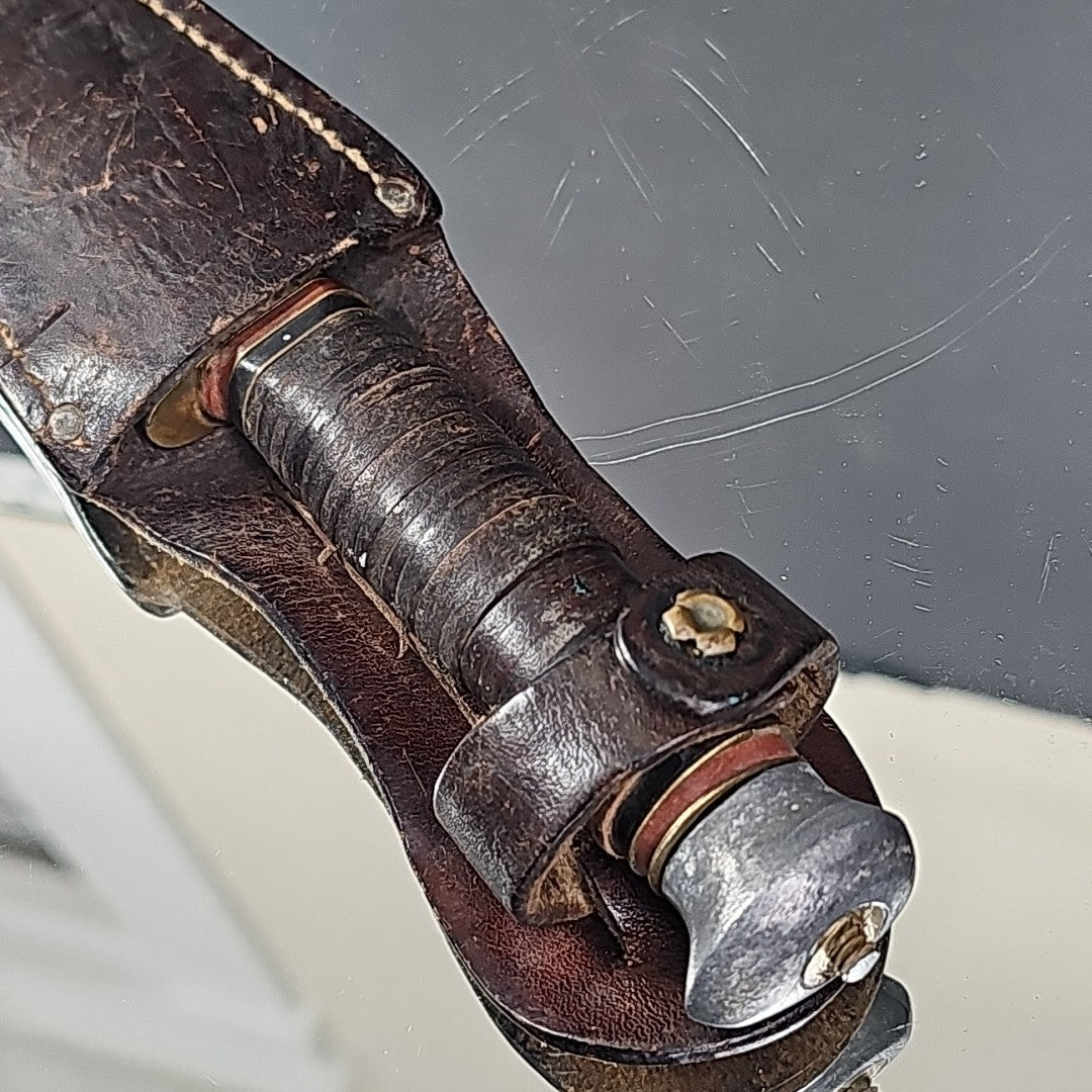 Solingen H 20 Germany Knife With Interesting Marking And Sheath Rare