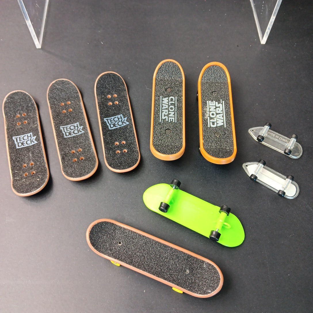 Finger Boards As Shown. 3pcs Tech Deck, 2pcs Star Wars. See Photos. Total 9pcs