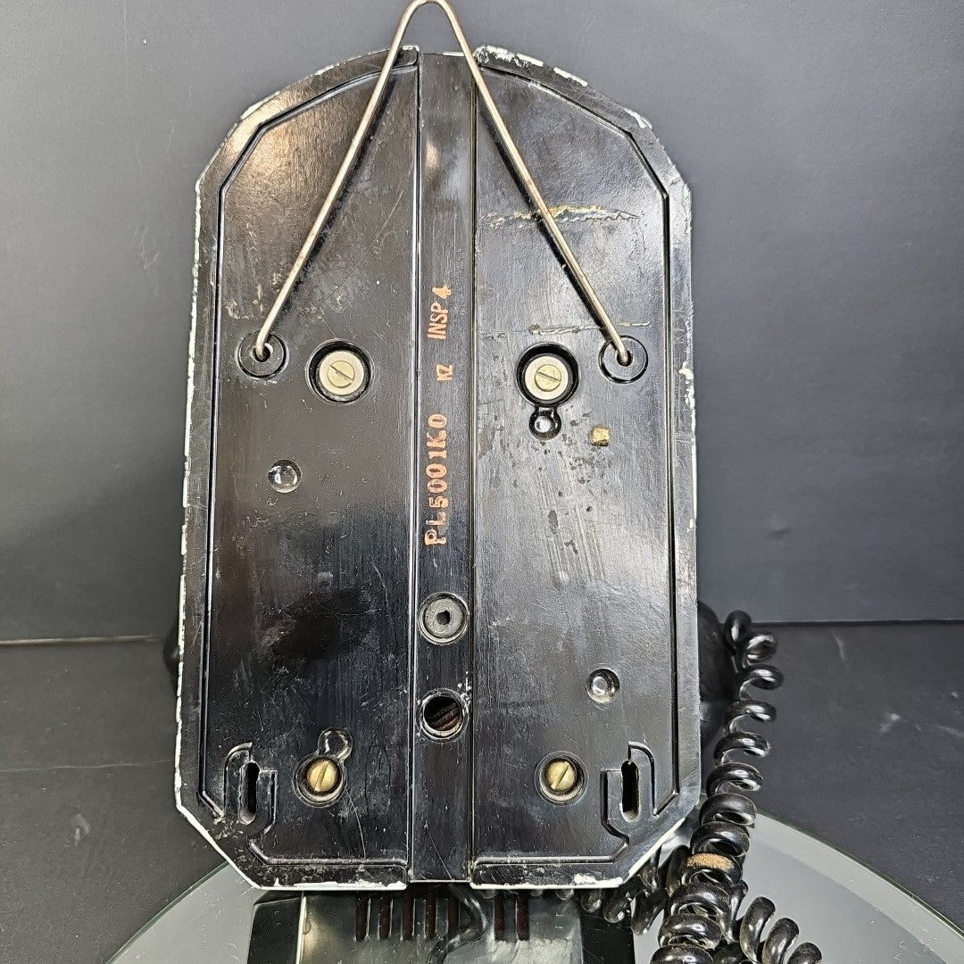 Vintage Black Automatic Electric AE50 Rotary Wall Telephone Needs Cleaning