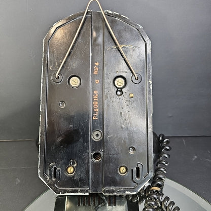 Vintage Black Automatic Electric AE50 Rotary Wall Telephone Needs Cleaning