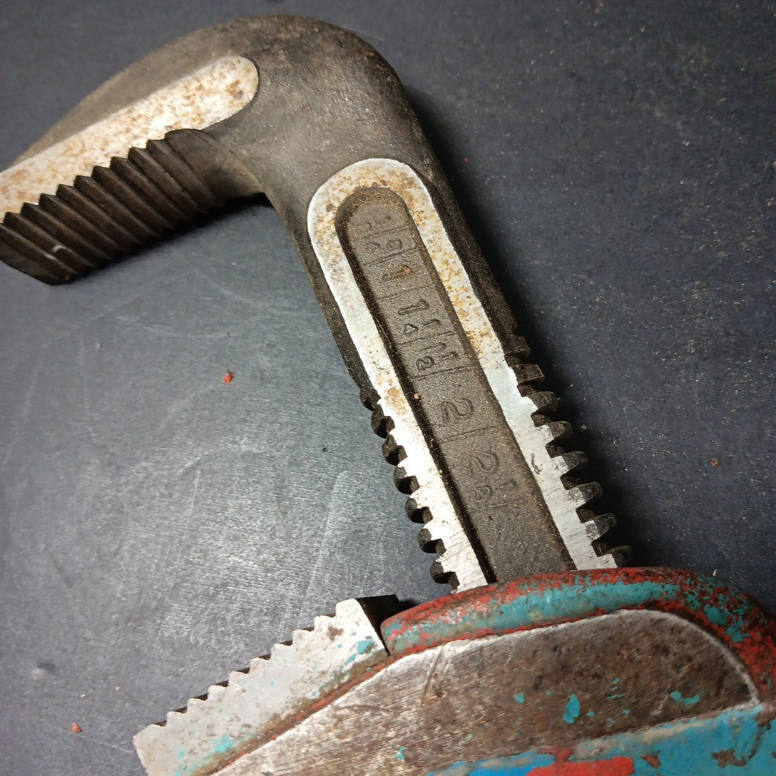 Rigid Pipe Wrench 18" In Working Condition Heavy Duty USA