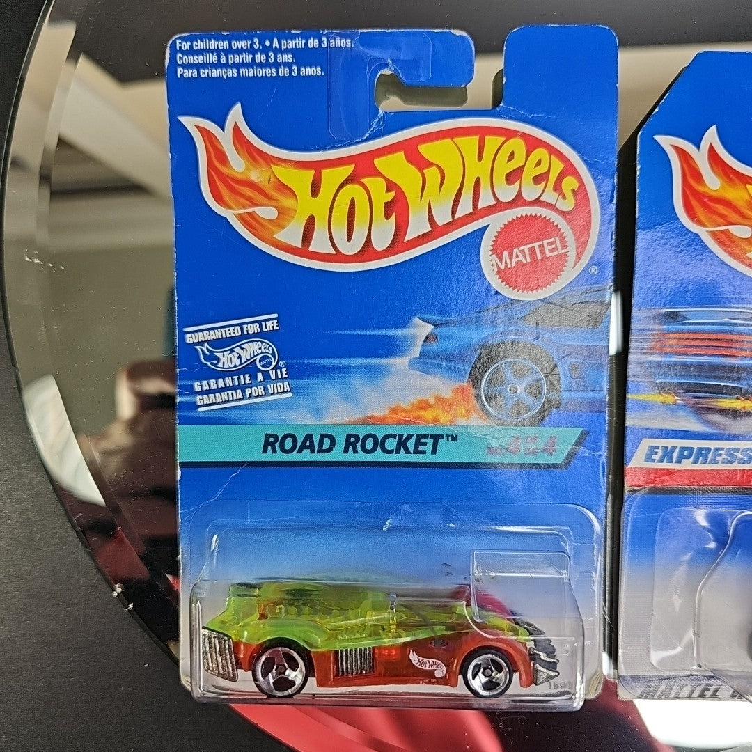 Road Rocket And Express Lane Hot Wheels New Sealed Some Wear