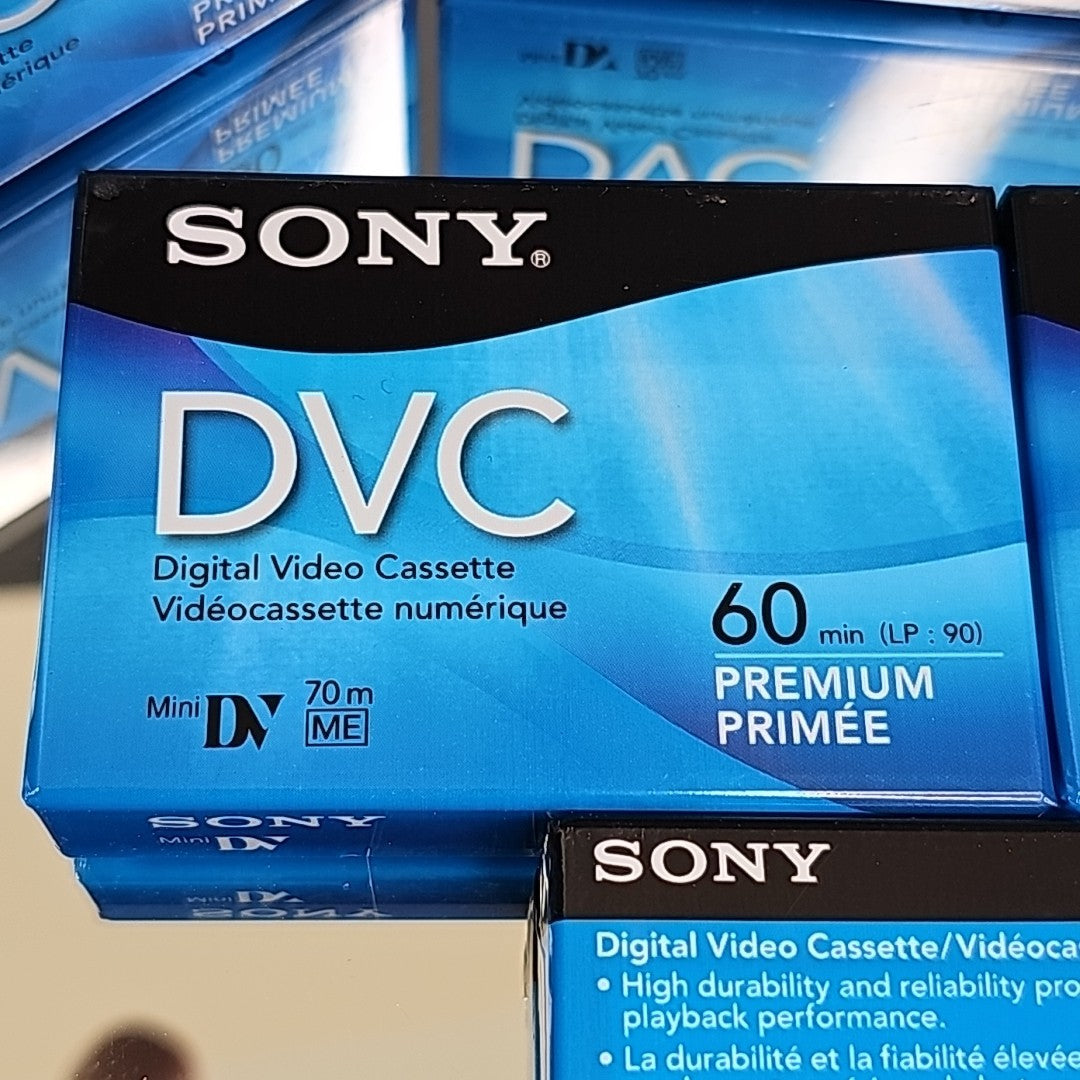 6pack Sony DVM60PRR Premium Mini Video Tape New And Sealed