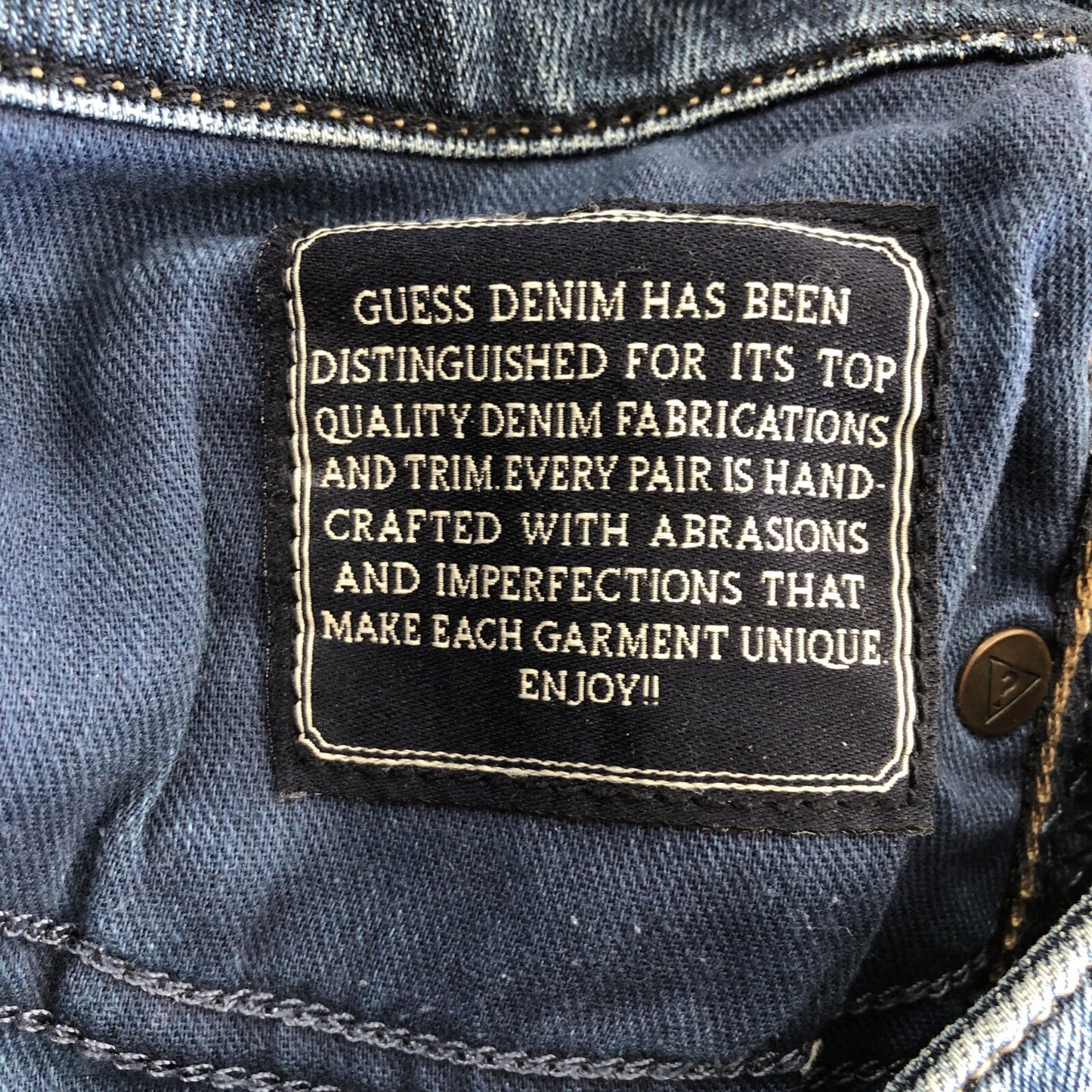 Size 28 X 30.5 Guess 1981 Womens Jeans Brittney Skinny Blue MX