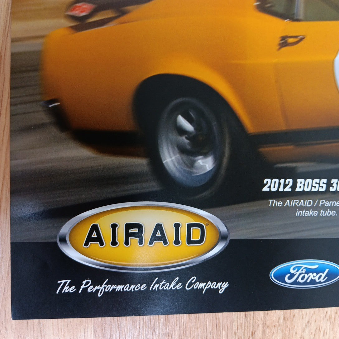 Parnelli Jones THE BOSS IS BACK! Poster SEMA Show 2012 Ford Mustang Very Good