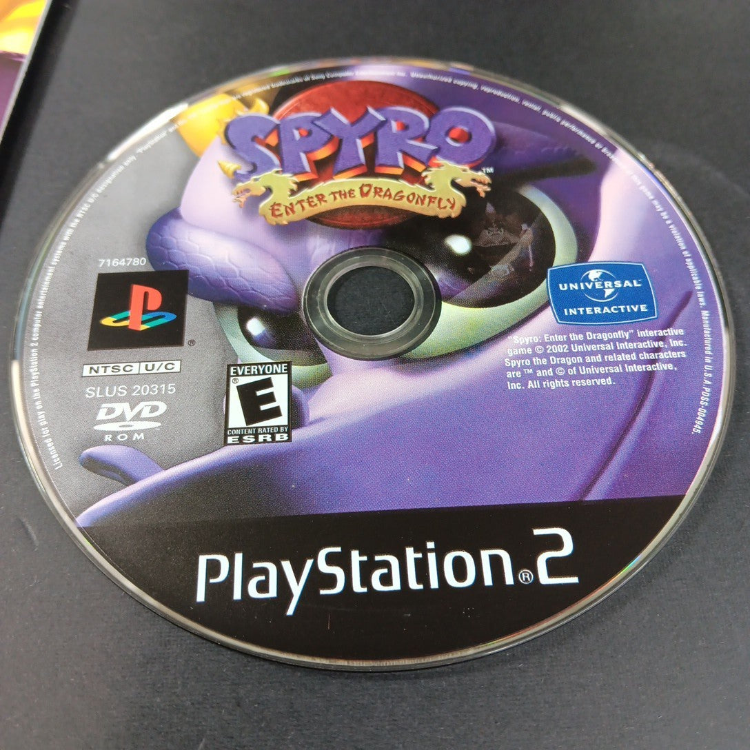 TESTED Spyro Enter the Dragonfly (PlayStation 2 2002)PS2 Case, CD, Manual USA