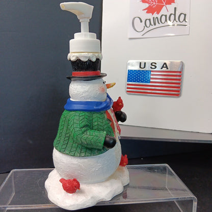 Frosty The Snowman Lotion Soap Pump Dispenser Holiday - SEARS 6.5" New VINTAGE
