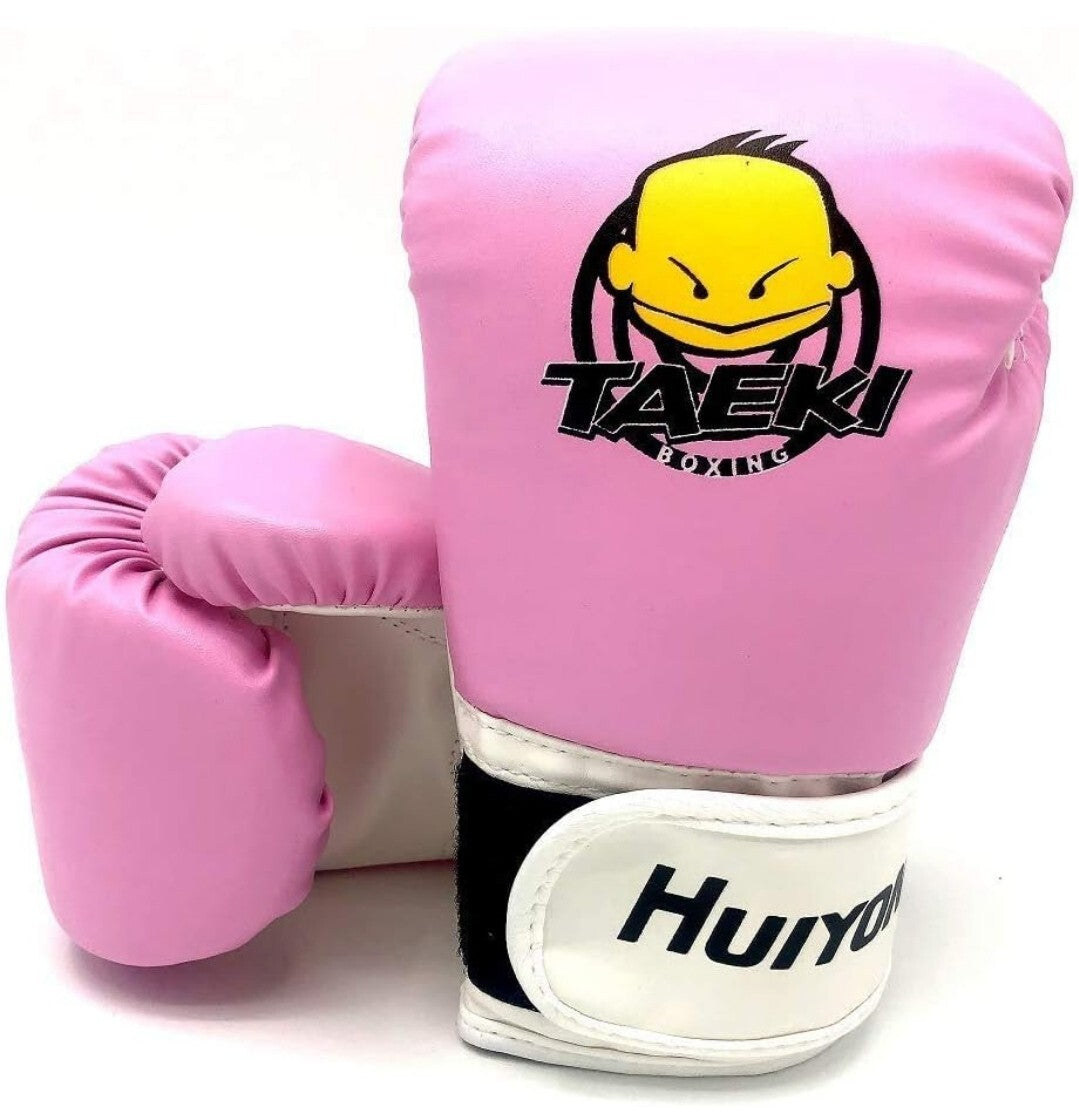 Boxing Gloves Punch Mitts MMA Gloves PU Cartoon Sparring Ages 2-10 4oz HUIYONG
