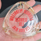 Vintage 1980s Advertising Glass Ashtray Ronwood Petroleum Services Oil Gas CA