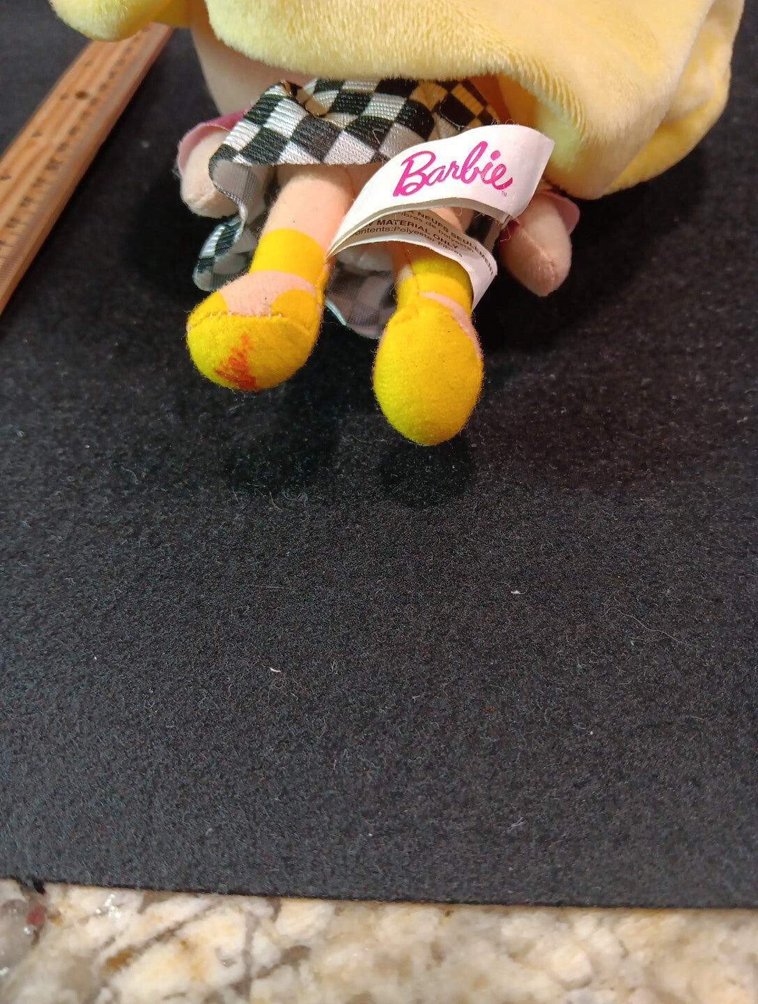 7'' Barbie Doll in Miniskirt Plush Licensed Authentic Cute big head