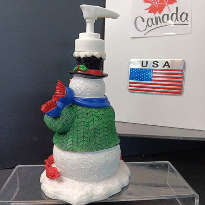Frosty The Snowman Lotion Soap Pump Dispenser Holiday - SEARS 6.5" New VINTAGE