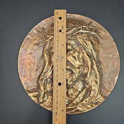 Jesus Christ Solid Bronze 3D Art Wall Decor Made In Peachland BC CANADA