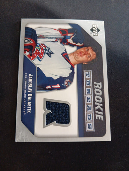 2005-06 Upper Deck Threads Jaroslav Balastik Rookie Jersey #RT-JB Columbus Blue