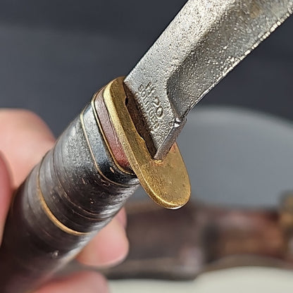 Solingen H 20 Germany Knife With Interesting Marking And Sheath Rare