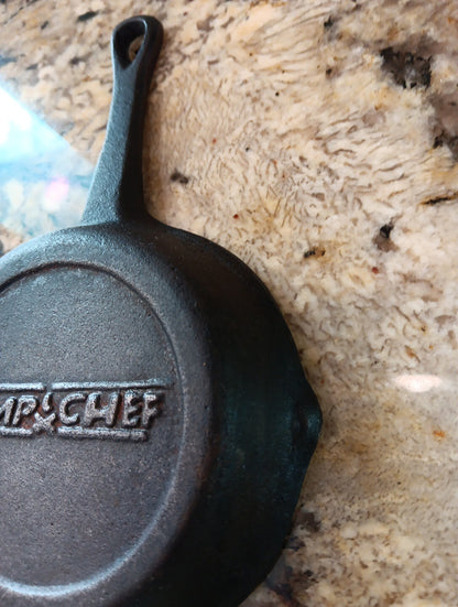 Vintage Lewis & Clark 1803-1806 CAMP CHEF Cast Iron 4" Pan Skillet Collectible