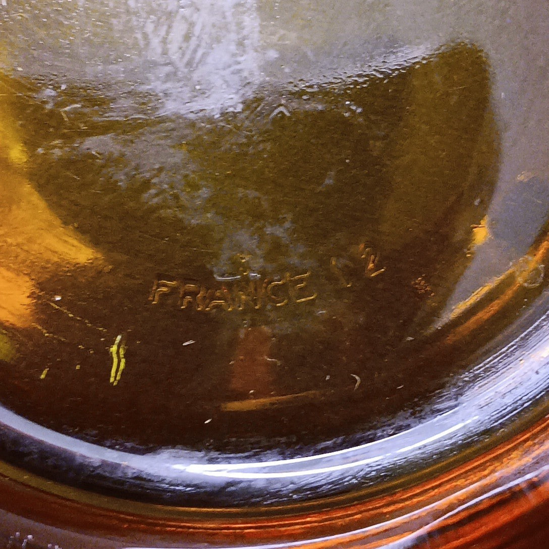 1970’s 3 Sets Duralex France Amber Glass Cups & Saucers Very Good Condition FR