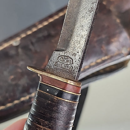 Solingen H 20 Germany Knife With Interesting Marking And Sheath Rare