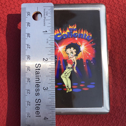 Betty Boop Collectables Metal Cigarette Case And 8 Cardboard Coasters CN