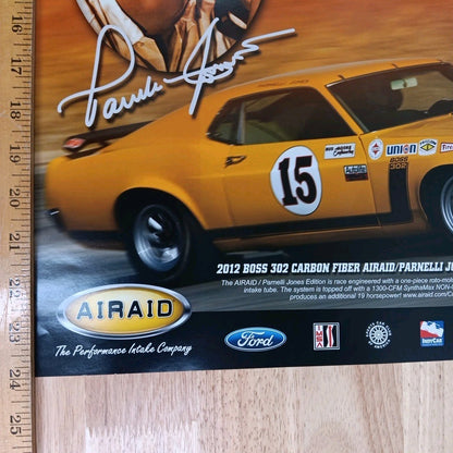 Parnelli Jones THE BOSS IS BACK! Poster SEMA Show 2012 Ford Mustang Very Good