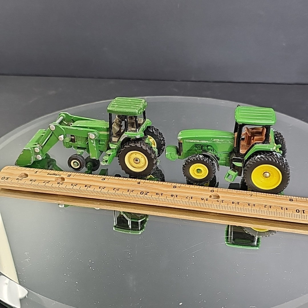 Ertl Joh Deere Diecast Tractor Pair Front End Loader Articulation 1:64 Read
