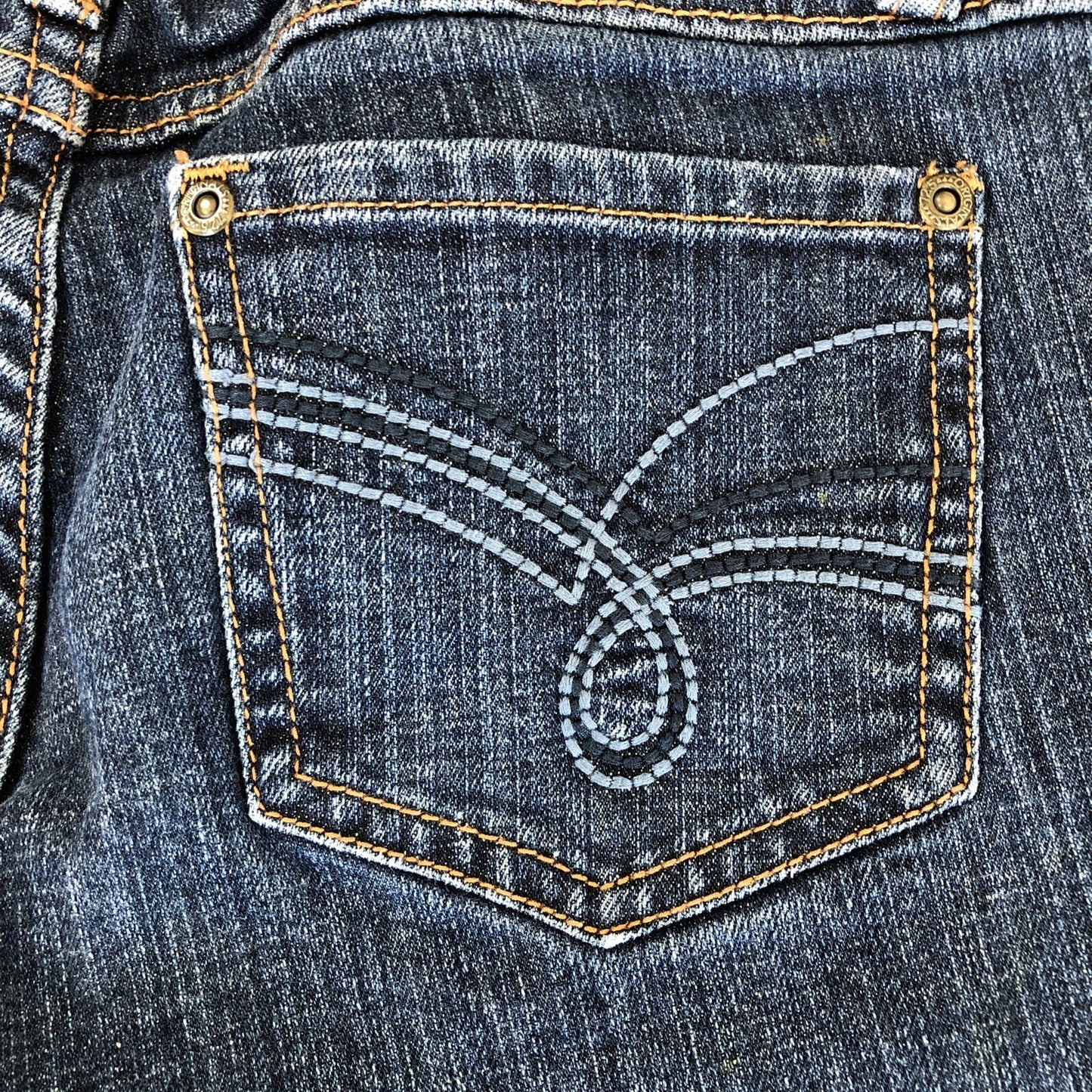 Size 5 X 31  725 Originals Womens Jeans Low Rise Bootcut Blue CN