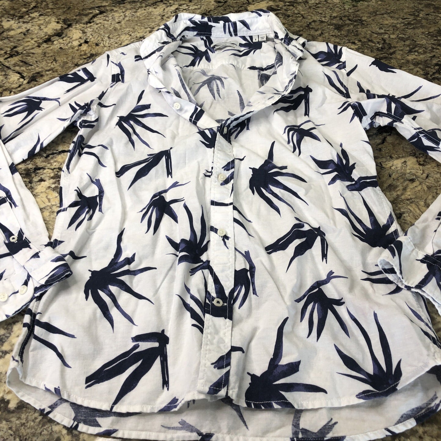 Size S Jack & Jones Premium Mens Button Up Shirt Cotton Linen Blend Light Fun CN