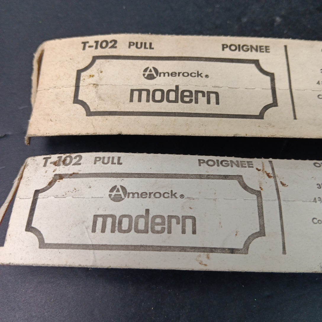 Amerock T-102-AC Antique Copper Drawer Pulls 3" Centre, 4 3/4" Read 2pcs