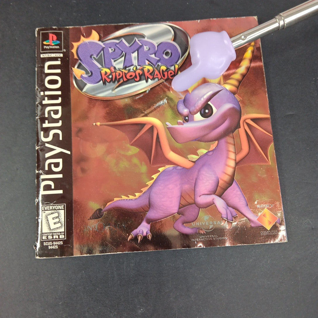 Spyro 2: Ripto's Rage (Sony PlayStation 1, 1999) PS1 W/ Manual CD Artwork