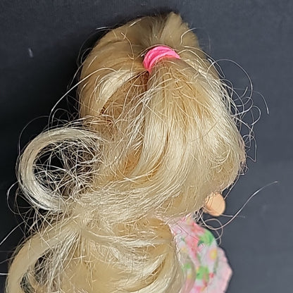 Mattel Barbie Vintage Kelly Girl Doll Blonde With Dress, Underwear And Shoes