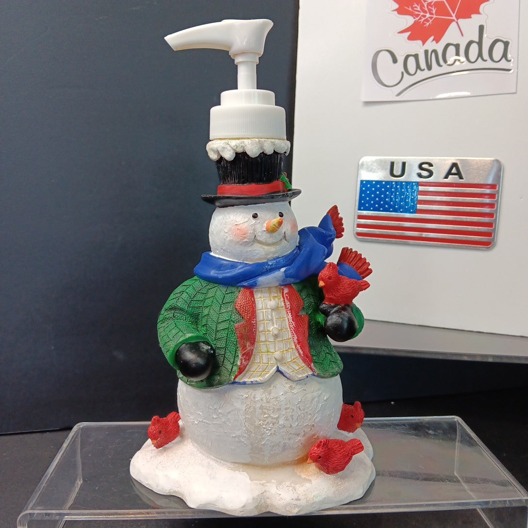 Frosty The Snowman Lotion Soap Pump Dispenser Holiday - SEARS 6.5" New VINTAGE