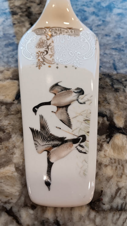 Festival Ironstone Apple Pie Korea & Georgian China 22K Gold Pie Server Canada