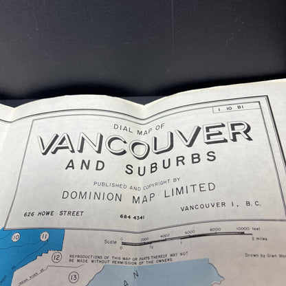 VTG Dominion Maps Dail Map Of The City Of Vancouver And Adjacent Municipalities