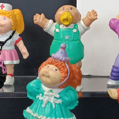 12pcs Cabbage Patch Action Figures Small Babies CPK Vintage Cake Toppers CN