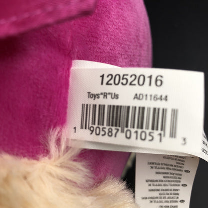 Toys”R”Us 2017 Plush Bear Animal Alley Pink Cape Bow SOFT CUDDLY CUTE CN