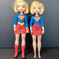TWO DC Super Hero Girls Supergirl Doll 11 Inch Cartoon Network Action Figures X
