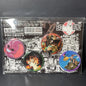 Anime Button 4pc Set Bad Bunz 5.6cm Assorted Characters NEW Sealed Package CN