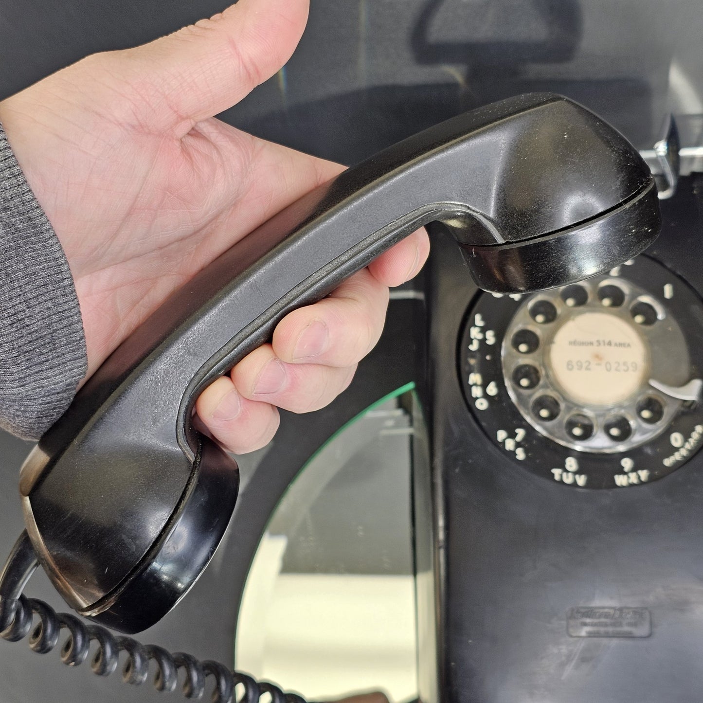 Northern Electric Rotary 1961 Wall Telephone #554 With Cord, Untested, Canada
