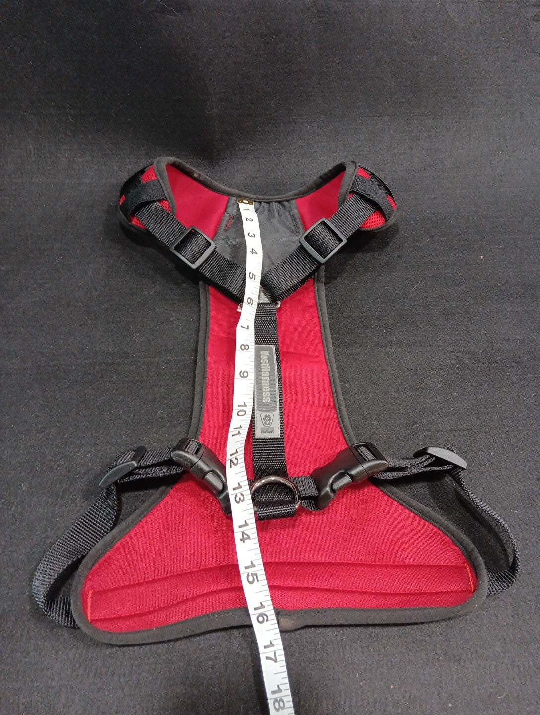 LARGE Canine Equipment No-Pull DOG HARNESS Med. ~ Made in Canada ~ Black/Red
