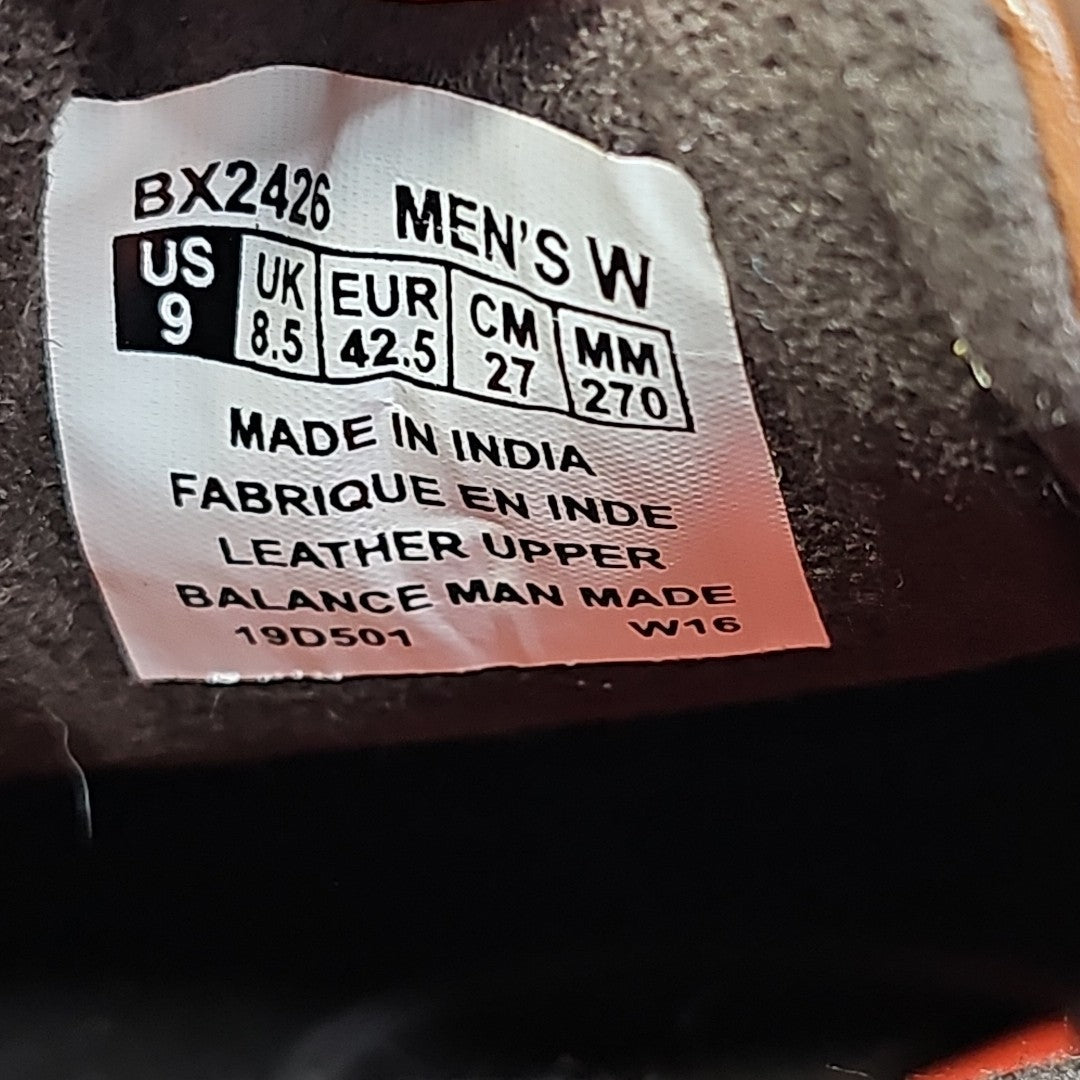 Rockport Cap Toe Derby Mens Dress Shoe Size 9 W Tan Brown Career Business India