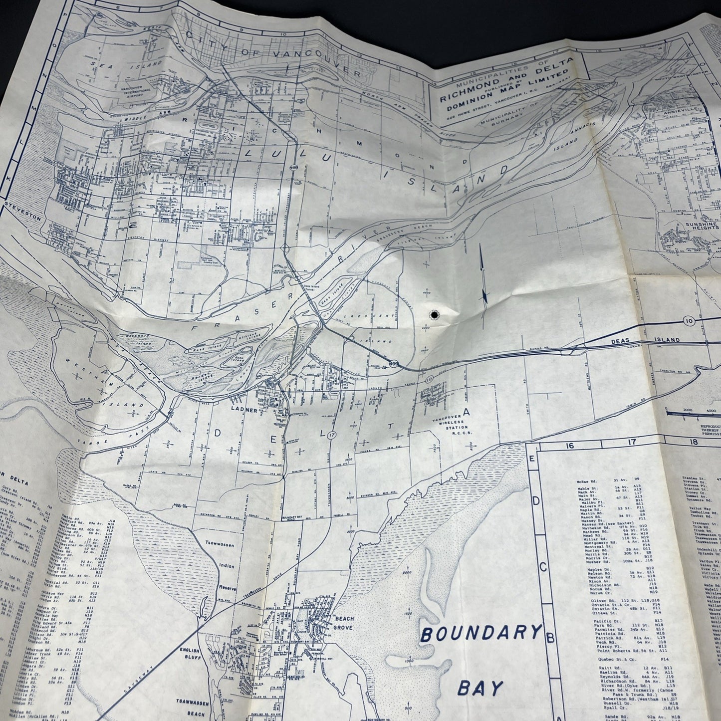 VTG Dominion Maps Dail Map Of The City Of Vancouver And Adjacent Municipalities