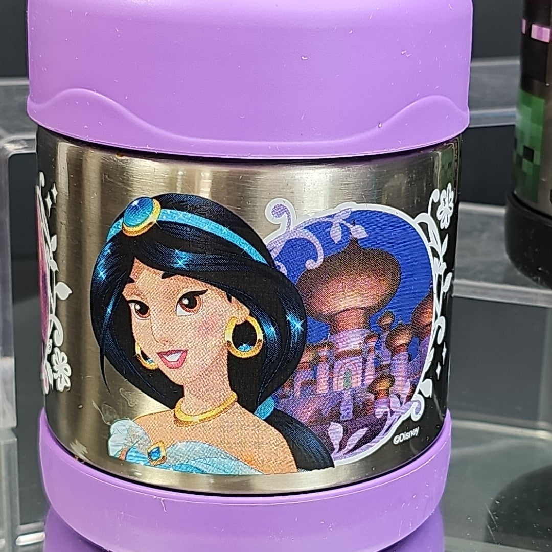 Disney Princess Minecraft And Cars Hot Cold Thermos Steel Food Jar (10oz) 3pcs