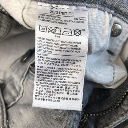 Size 25/0 Banana Republic High Rise Skinny Women Stretchy Jeans Distressed PK