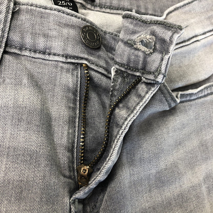 Size 25/0 Banana Republic High Rise Skinny Women Stretchy Jeans Distressed PK