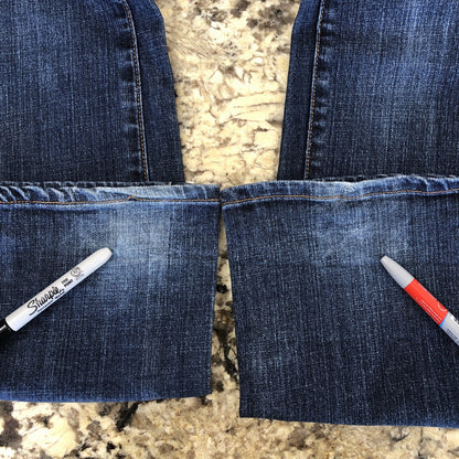 Size 5 X 31  725 Originals Womens Jeans Low Rise Bootcut Blue CN