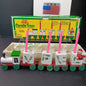 Giftco Wooden NOEL Candle Train Vintage 1982 White Painted Candles. Not Perfect