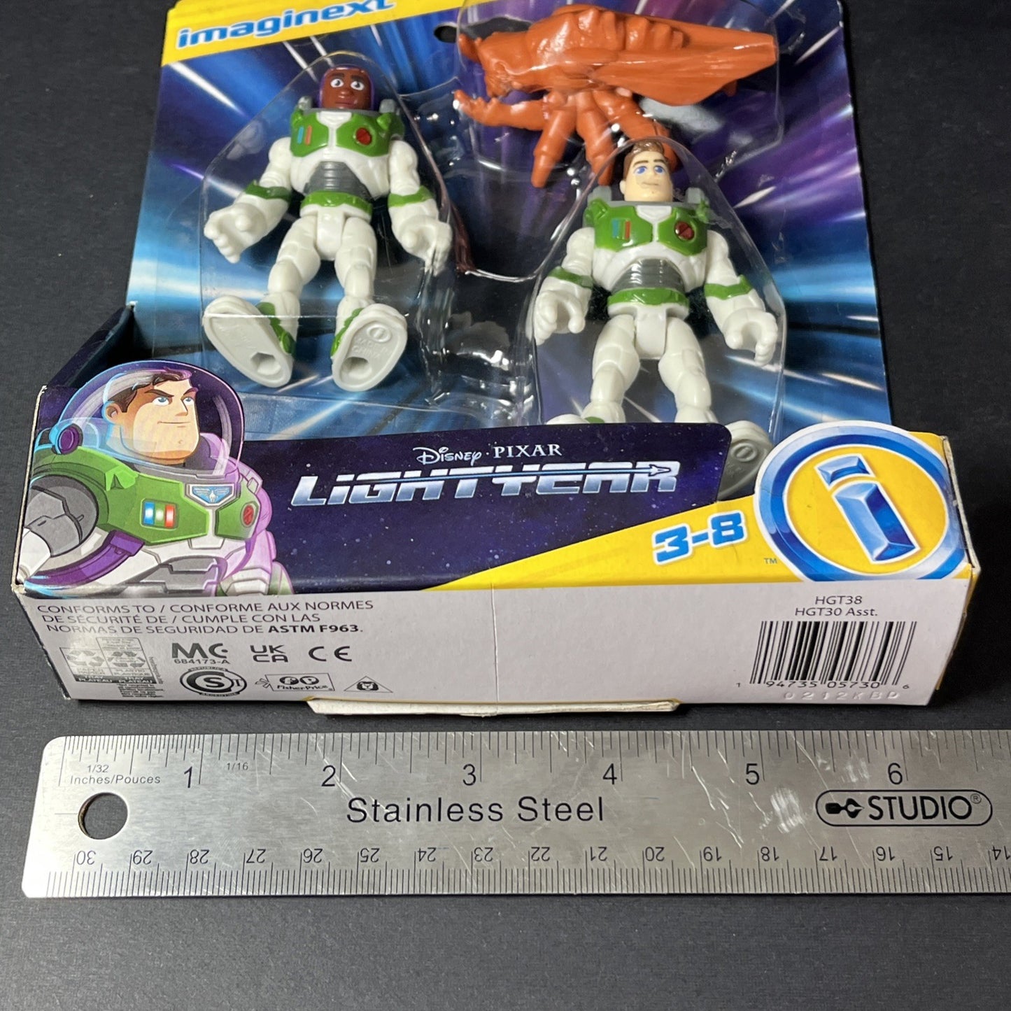 Disney Pixar Lightyear Action Figures Set of 2 Fisher-Price Mattel Imaginext CN
